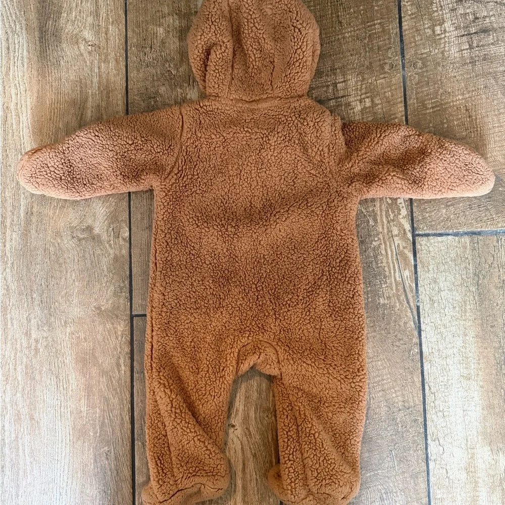 Carter's Warm Brown Fleece Baby Footie